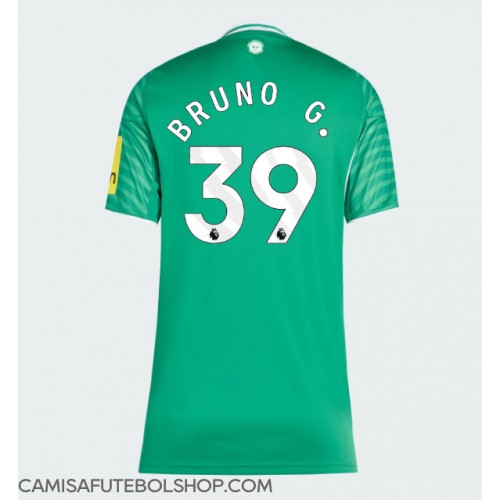 Camisa de time de futebol Newcastle United Bruno Guimaraes #39 Replicas 2º Equipamento Feminina 2025-26 Manga Curta